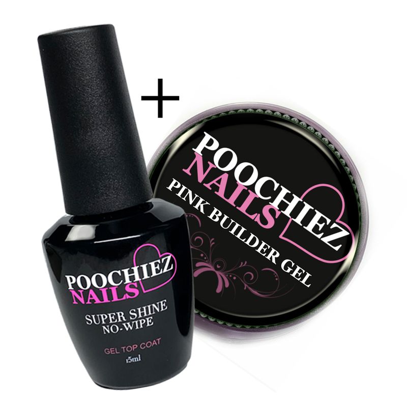 TOP COAT &amp; PINK GEL 15G