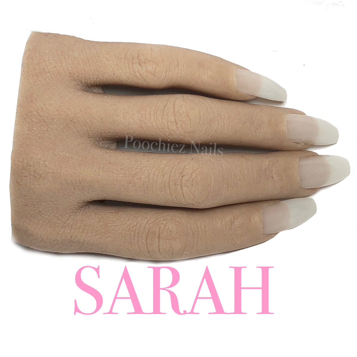 (H5) SARAH HALF REALISTIC PRACTICE HAND ( PLEASE READ THE DIRECTIONS & WATCH THE VIDEOS BELOW) WILL TAKE 5-8 DAYS TO PROCESS.