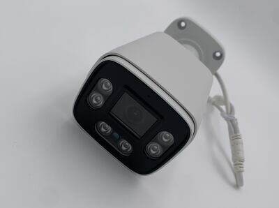Cámara 4MP Domo IP Warm Light Full Color POE Mic
