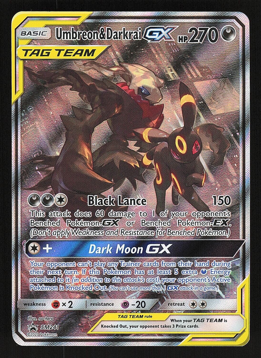 Tag Team 241 Umbreon & Darkrai GX
