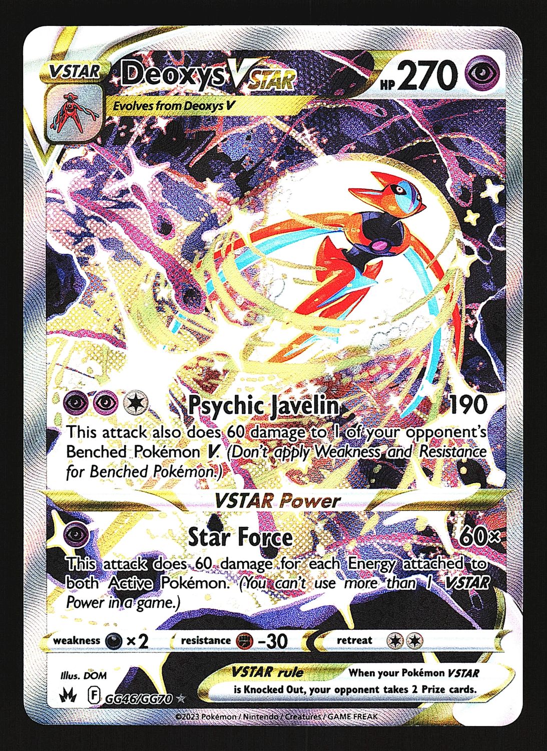 Crown Zenith Deoxys VStar GG46/GG70