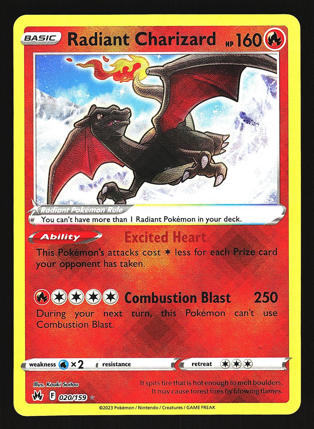 Crown Zenith Radiant Charizard 020/159