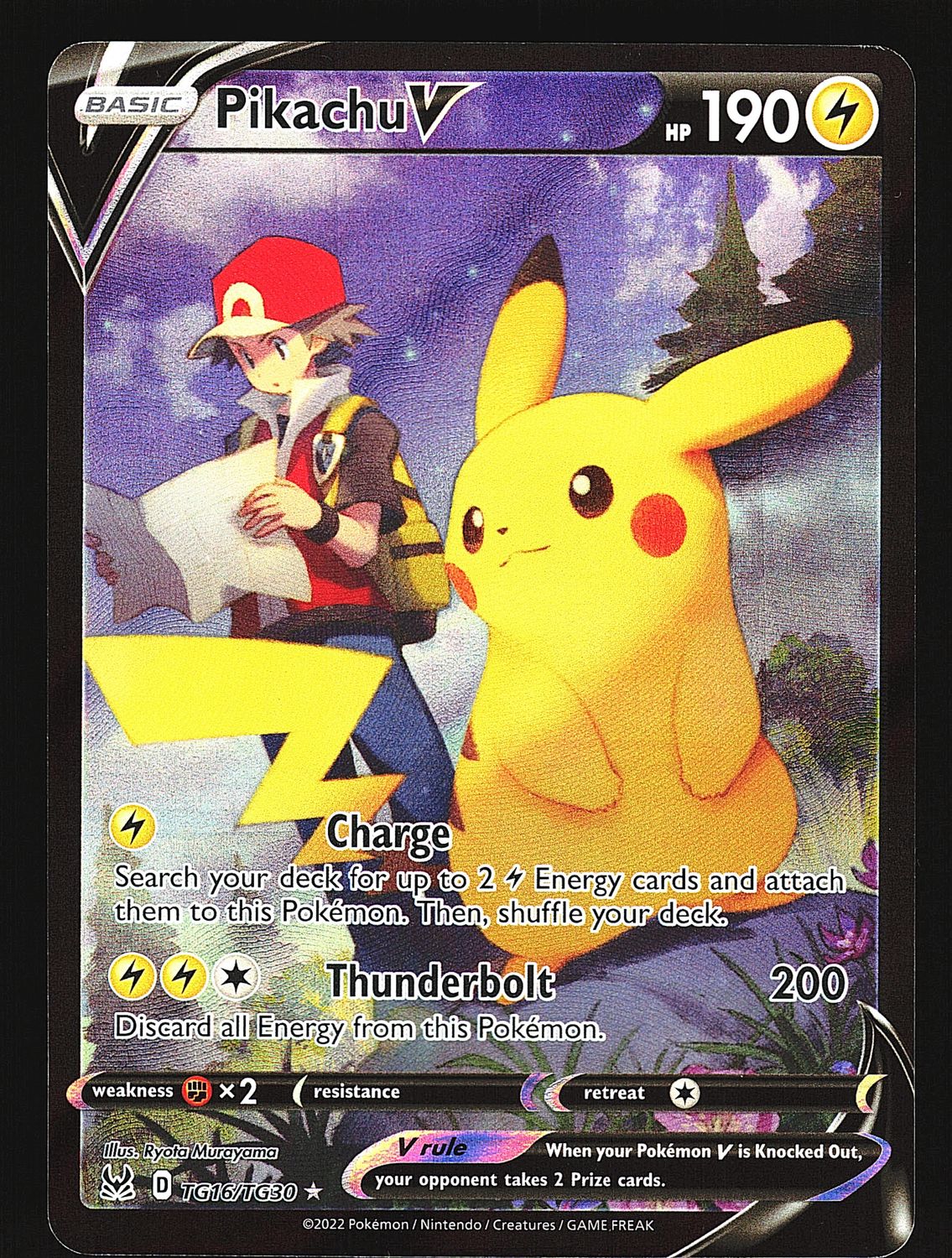 Lost Origin Pikachu V TG16/TG30