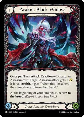 HNT003//HNT004 Arakni, Black Widow//Arakni, Funnel Web