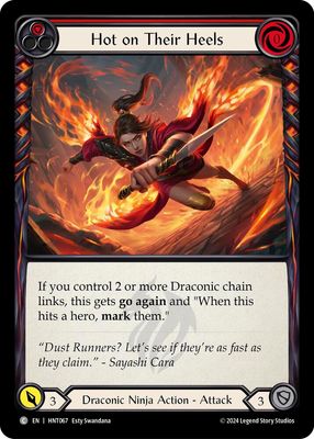 HNT067 Hot on Their Heels (Red)