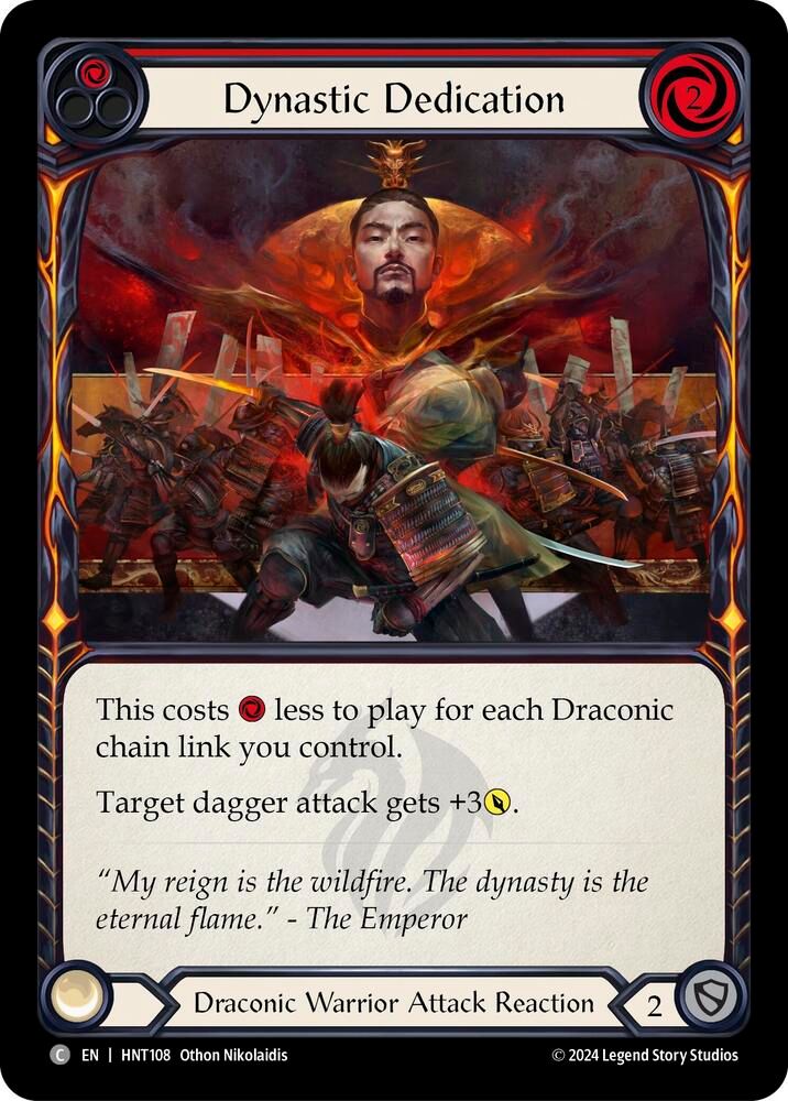 HNT108 Dynastic Dedication (Red)