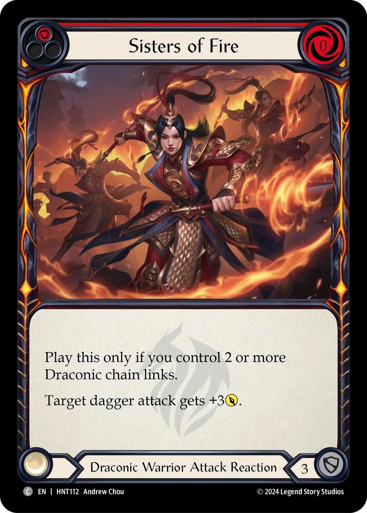HNT112 Sisters of Fire (Red)