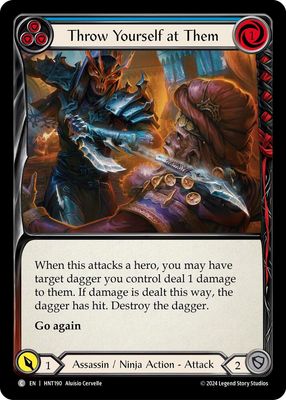 HNT190 Throw Yourself at Them (Blue)