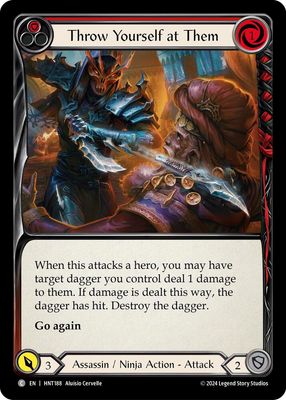 HNT188 Throw Yourself at Them (Red)