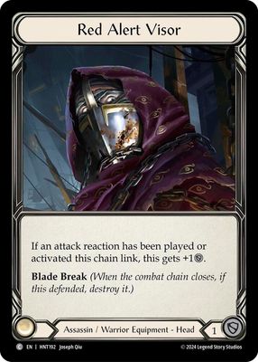 HNT192 Red Alert Visor