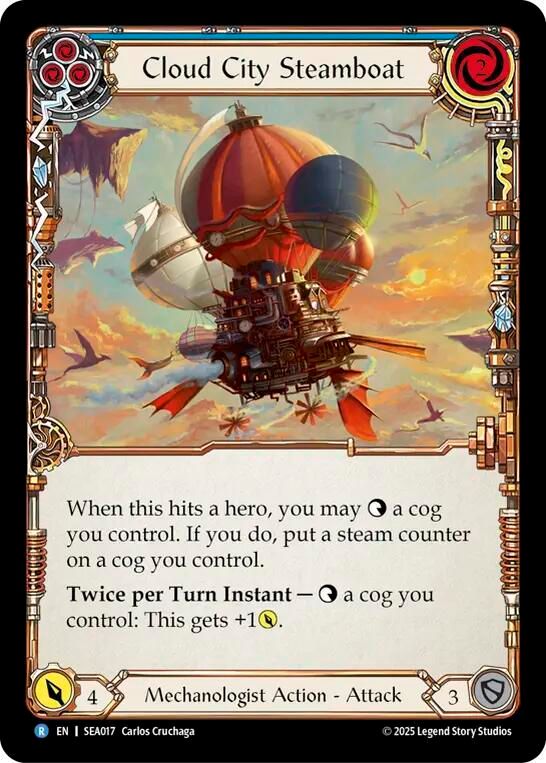 SEA017 Cloud City Steamboat (Blue)