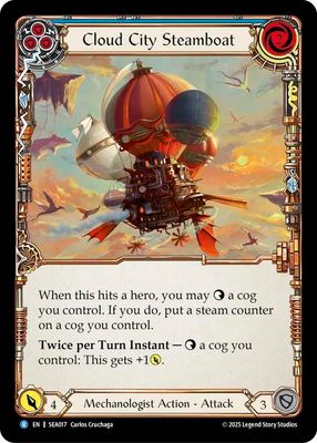 SEA017 Cloud City Steamboat (Blue)