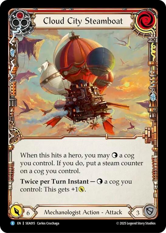 SEA015 Cloud City Steamboat (Red)