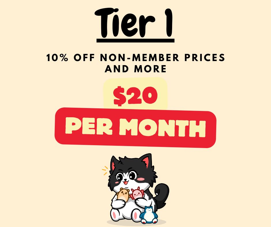 Tier 1 Membership ($20/month)