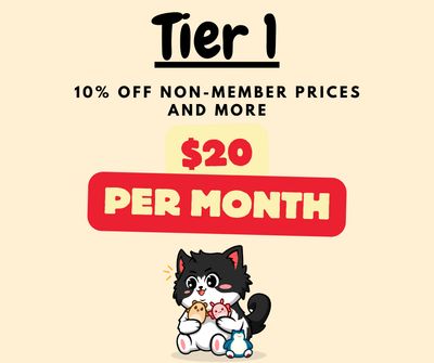Tier 1 Membership ($20/month)