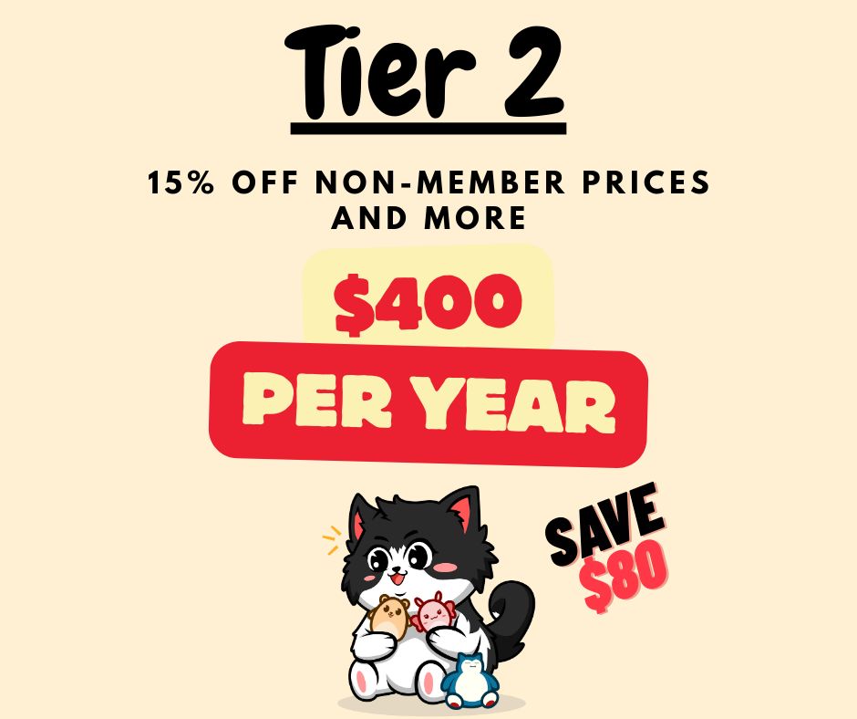 Tier 2 Membership ($400/year)