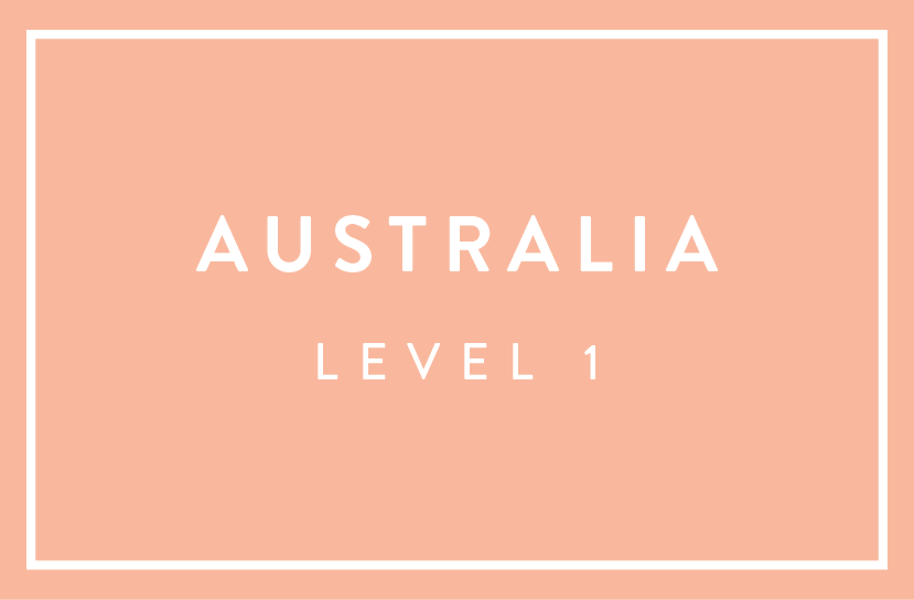 Level 1 Workshop - Australia
