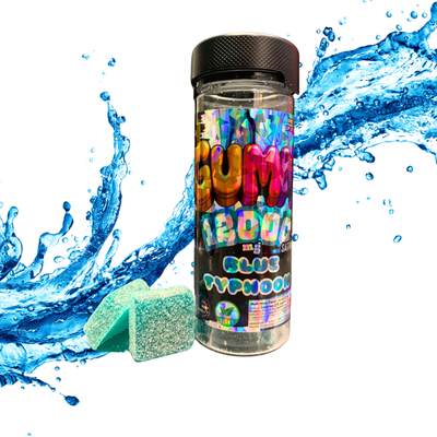 12000mg Vegan Gummy Jar - Blue Typhoon (Sativa)