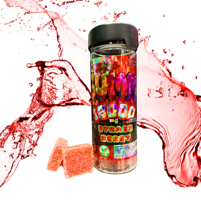 12000mg Vegan Gummy Jar - Strazzberry (Indica)