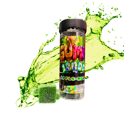12000mg Vegan Gummy Jar - Green Apple (Sativa)