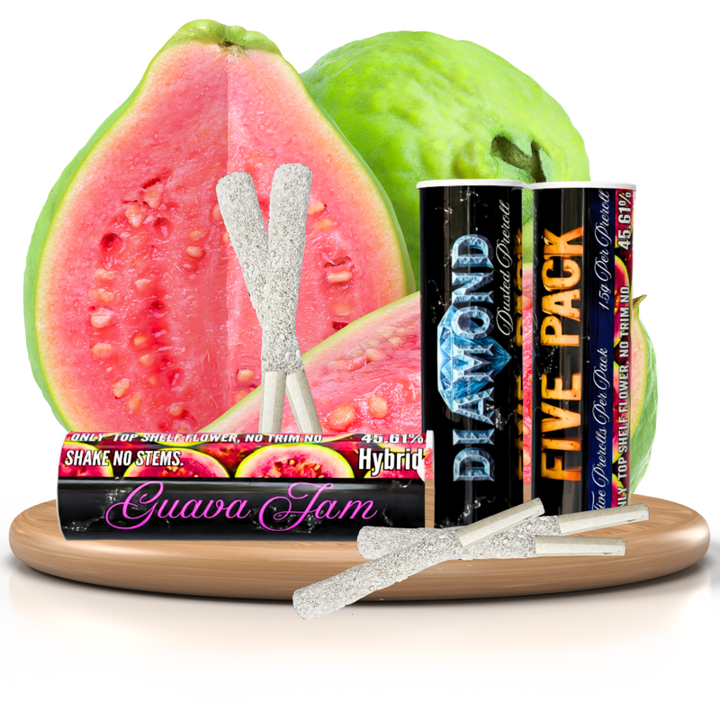 Stardust Diamond Prerolls - Guava Jam (Hybrid) Five Pack
