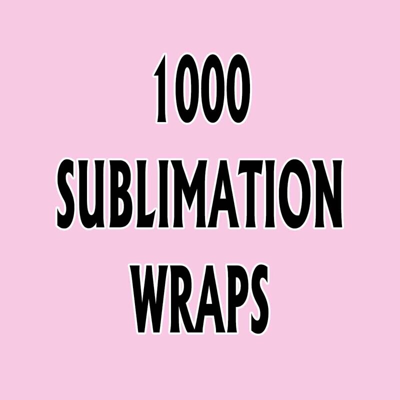 1000 WRAPS SUBLIMATION/SUBLIMACION