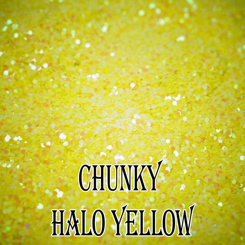 Halo Yellow CHUNKY glitter