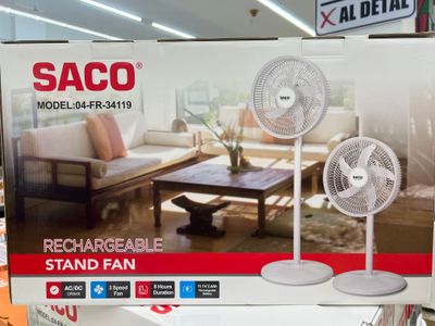 OFERTA 2 Ventiladores recargables Pedestal 12&quot;