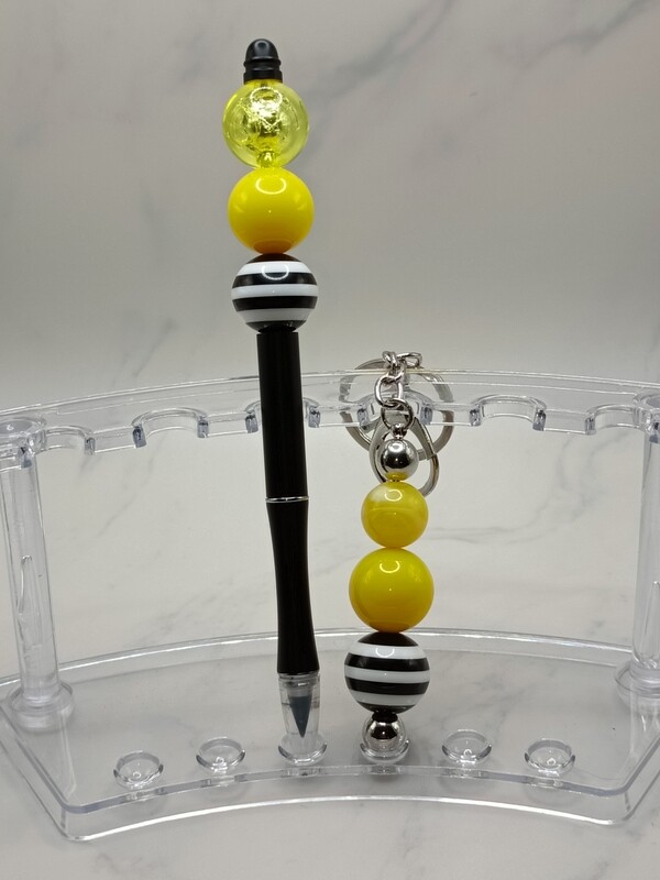 Bumblebee Pencil and Keychain Set