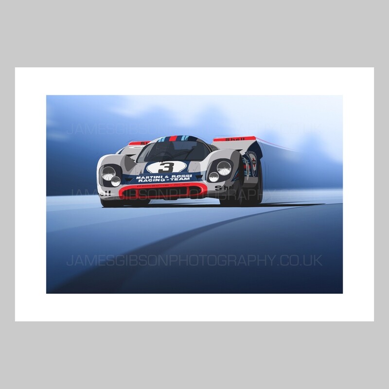 A3 Print - Martini Racing Porsche 917K #3