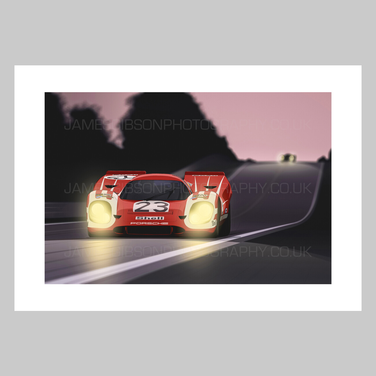 A3 Print - Salzburg Porsche 917K #23