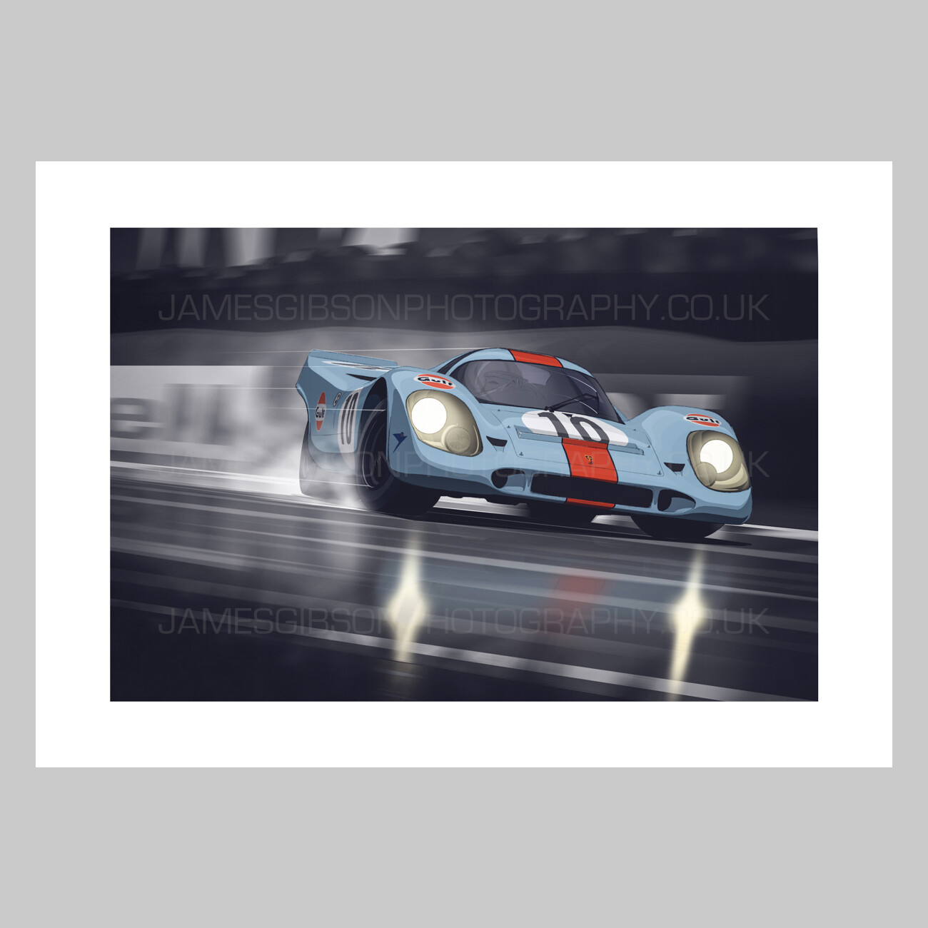 A3 Print - Gulf Porsche 917K #10