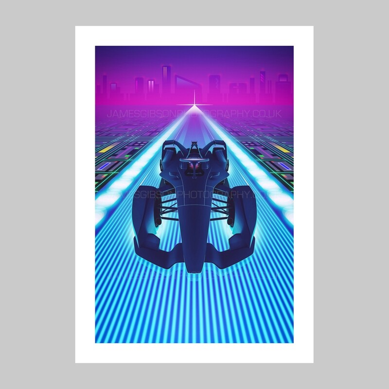F Zero - Formula E Gen. 2 - A2 Print