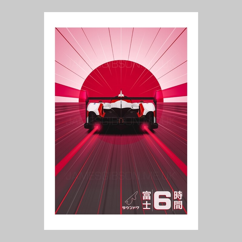 Toyota TS050 - Fuji 6 Hours 2016 - A2 Print