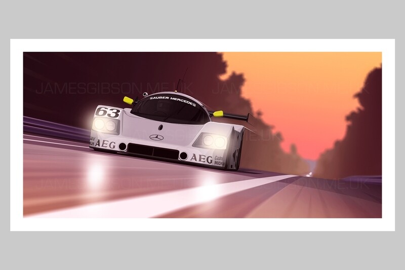 Sauber Mercedes C9 - Le Mans Winner, 1989 - Fine-Art Print