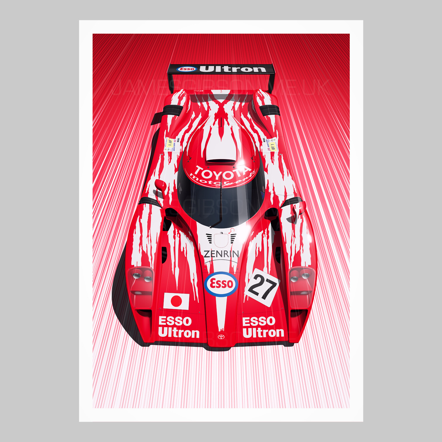 Limited Edition A2 Fine Art Print
Toyota GT-One (TS020) - Le Mans 1998
