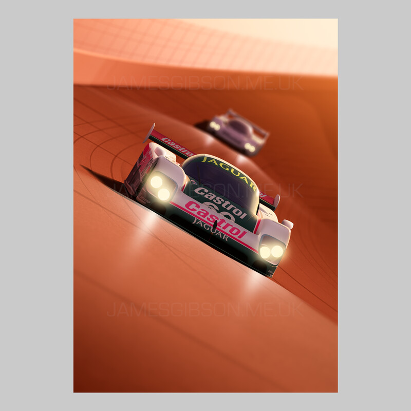 A2 Print - XJR-9 - Daytona 24hrs Winner, 1988