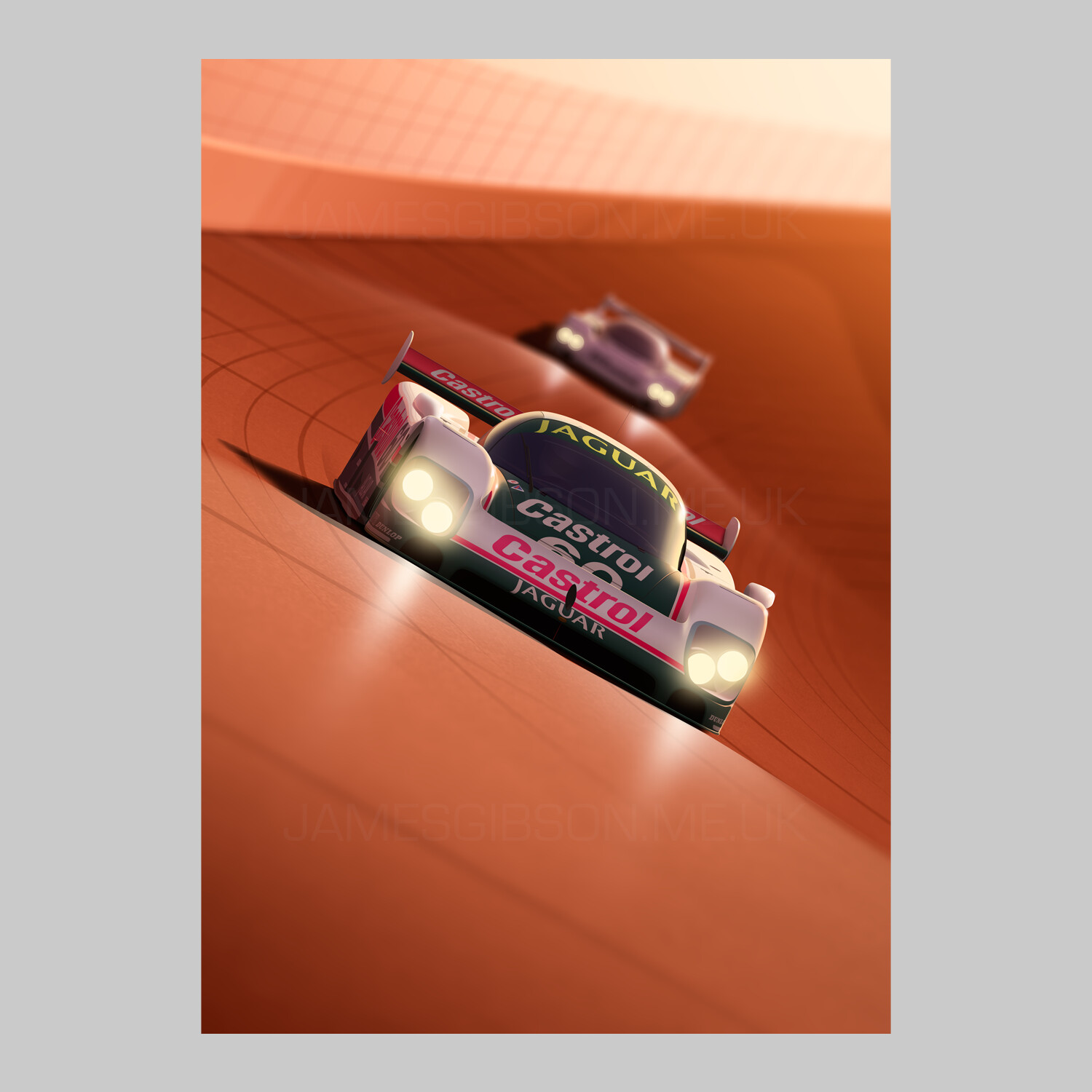 A3 Print - XJR-9 - Daytona 24hrs Winner, 1988