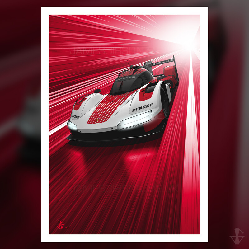 Launch Livery Porsche 963 - GTP Fine-art Print - A4 Size