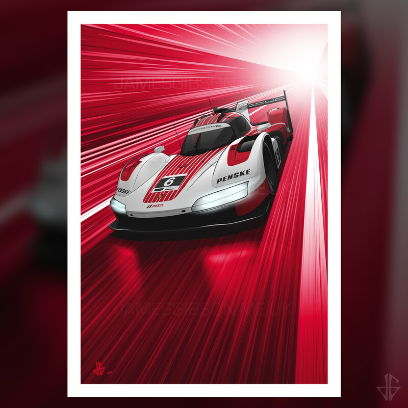 #6 Porsche 963 - GTP Fine-art Print - A4 Size