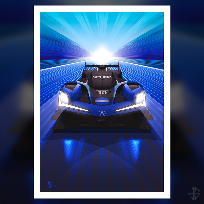 #10 Acura ARX-06 - GTP Fine-art Print - A4 Size