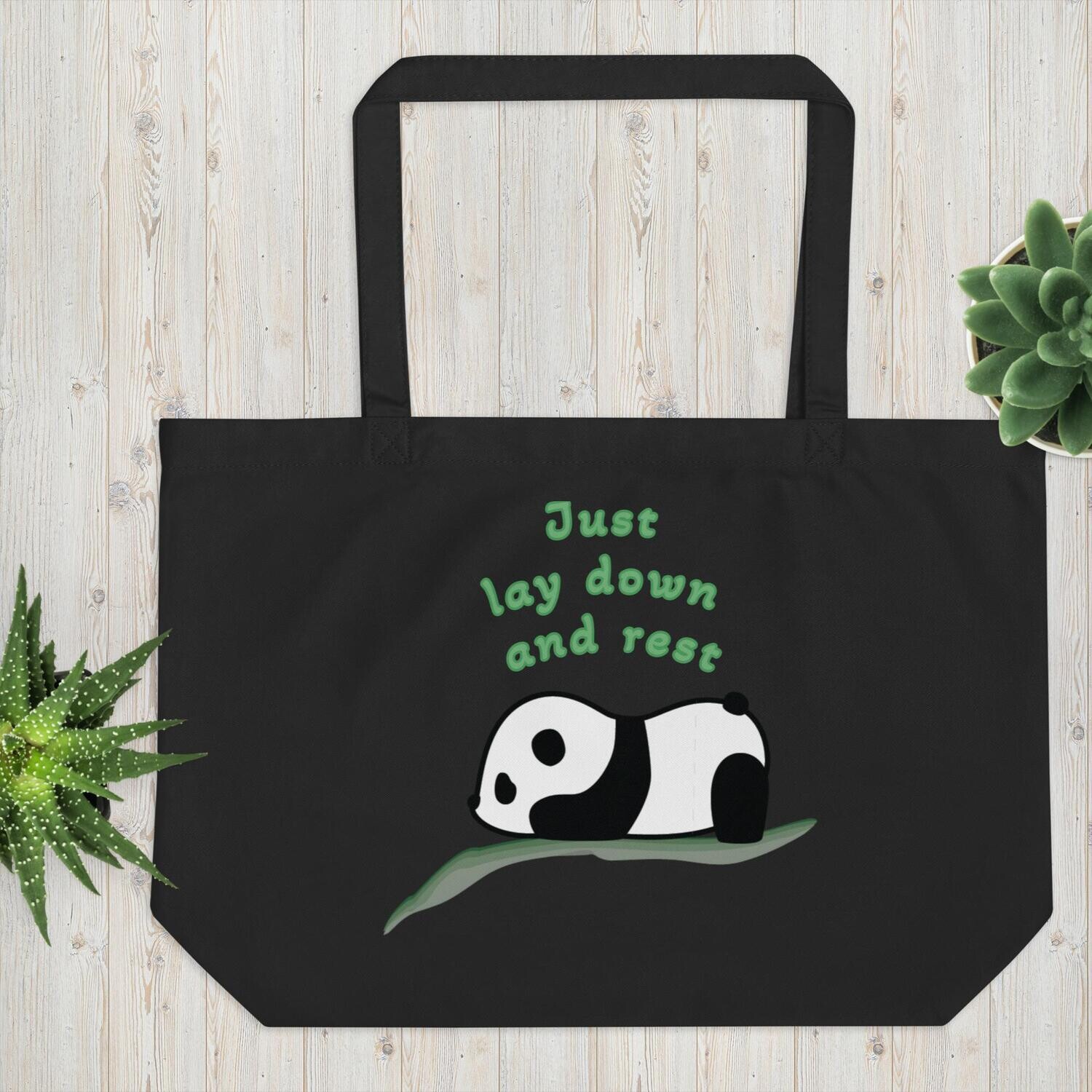 Large organic tote bag