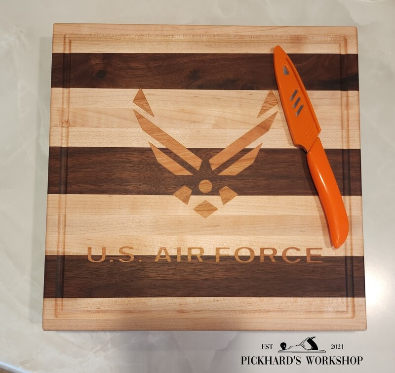 Military Branches Inlay Cutting Board