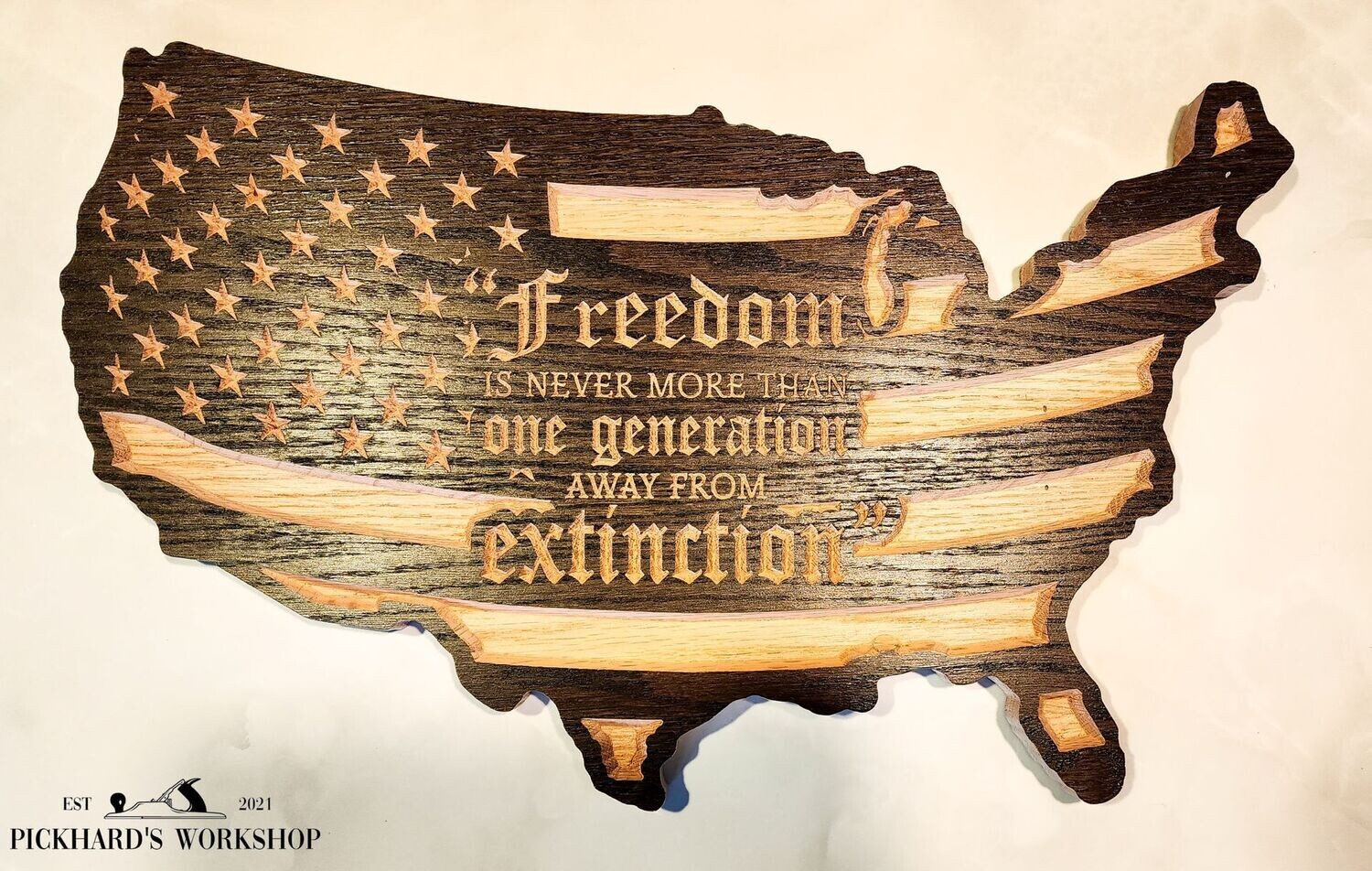 U.S.A Shaped Flag