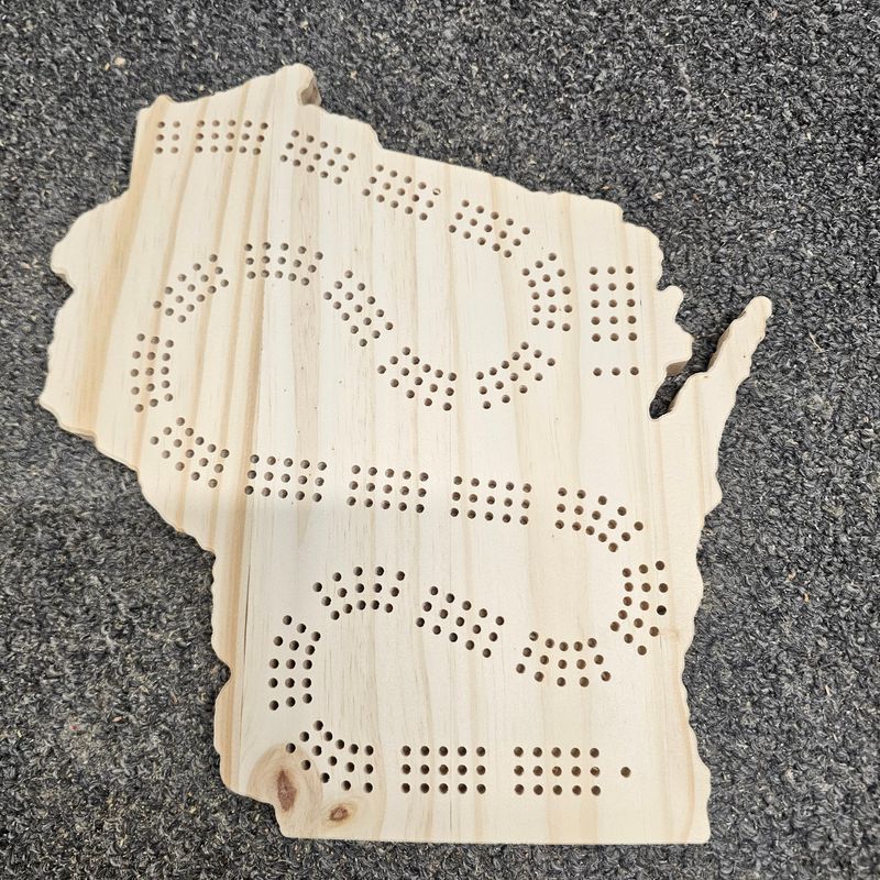 Blank WI Cribbage Boards