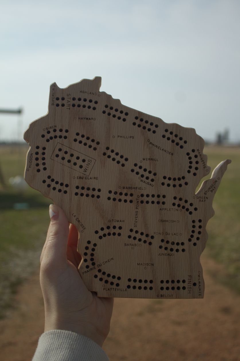 Travel-Size Wisconsin Cribbage Board – 2-Player Game