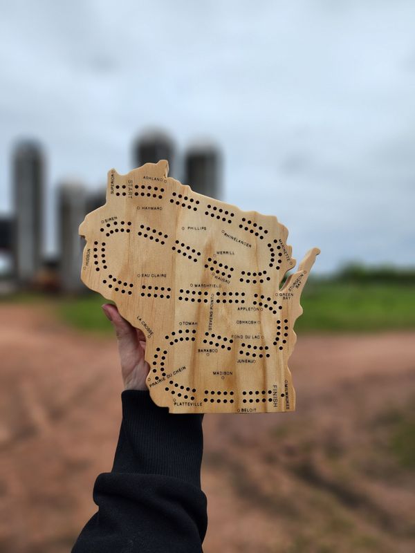 Pine Travel Cribbage Board
