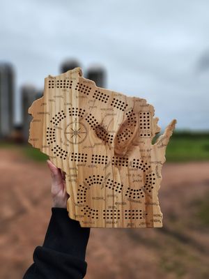 Pine Cribbage Board