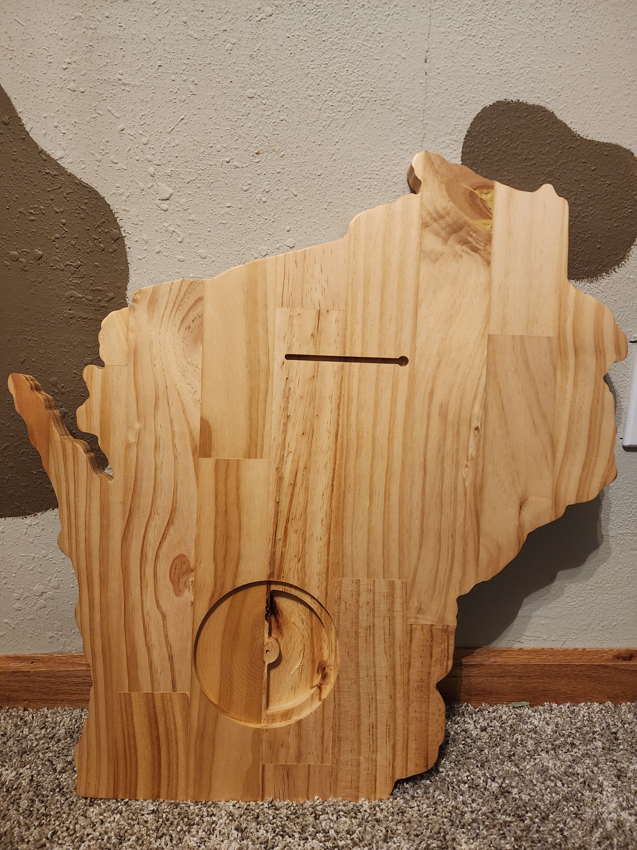 Giant WI Cribbage Board