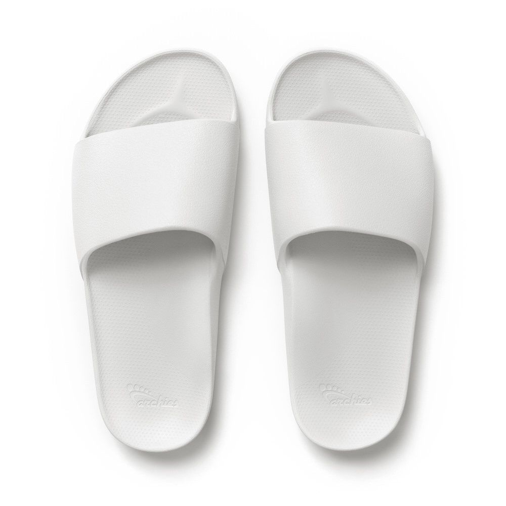Archies - Arch Support Slides White, Colour: White, Size: M4 / W5